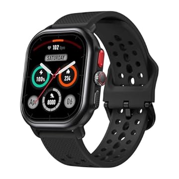 Zeblaze Beyond 3 PRO GPS Smart Watch 2.15'' AMOLED Display Built-in GPS & Route Import Voice Calling Smartwatch for Men&Lady (Lava Black)