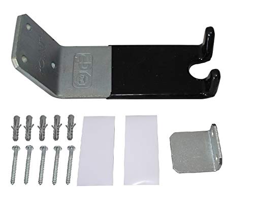 | Fahrrad-Wandhalter | Deluxe für E-Bike | Einfache Montage und Handhabung | Mit Kunststoffummantelung | Inkl. Stützwinkel zur Stabilisierung und