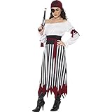Größe: L 44/46 NET TOYS Piratin Kostüm Piratenbraut Kleid L 44/46 Piratenkostüm Damen Piraten Kleid Piratenkleid Piratin Kostümierung