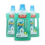 Flash Floor Liquid PET Cleaner, 3 x 1L - Citrus Scent, with Febreze Technology (Total 3ltr)