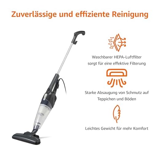 Amazon Basics 2-in-1 Stielstaubsauger mit Kabel