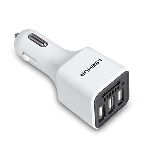 Leehur 3 Porte USB Auto Caricabatterie + Auto