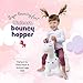 Hoovy Inflatable Bouncy Unicorn with Pump | Bouncing Unicorn Ride on Toy for Kids | Unicorn Jumping Hopper Gift for Toddlers & Children | Portable & Travel Friendly (White)