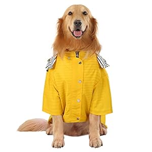HDE-Dog-Raincoat-Double-Layer-Zip-Rain-Jacket-with-Hood-for-Small-to-Large-Dogs-Yellow-XL - Cucciolini Doodles HDE-Dog-Raincoat-Double-Layer-Zip-Rain-Jacket-with-Hood-for-Small-to-Large-Dogs-Yellow-XL