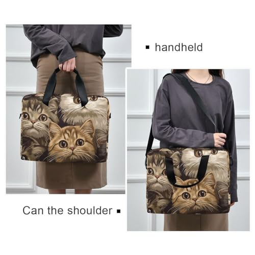 Bolso Maletín para Laptop 15.6 Pulgadas Marrón miniatura 7