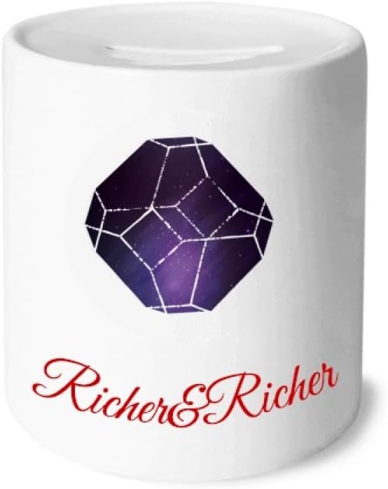 Crystal Universe Sky Fantasy Star Rich and Rich Bank Saving Box Coin