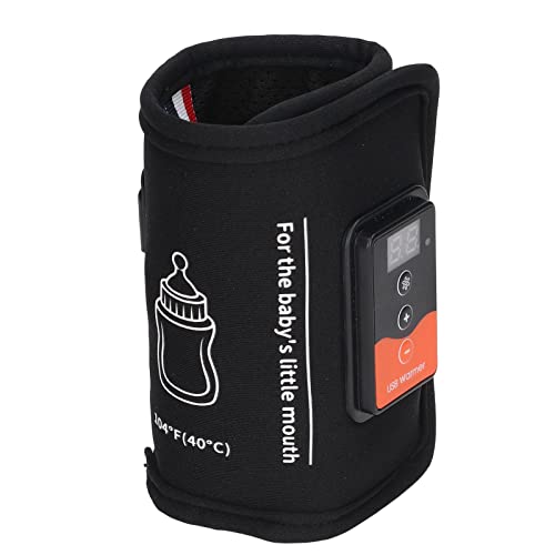 Generic Calentador de Biberones USB, Bolsa Portátil de Calentamiento Rápido, Calentador de Biberones con Aislamiento de Temperatura Constante para el Hogar y el Coche