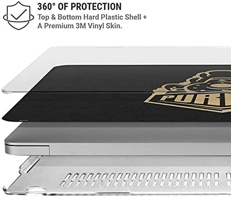 Skinit Case + Skin Compatible with MacBook Pro 15in (2016-19) - Officially Licensed Purdue University Signature Logo Design