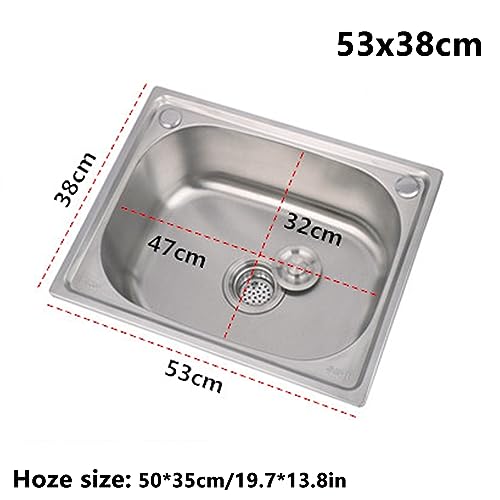Fregadero de cocina pequeño de acero inoxidable para bar con accesorios de drenaje 2