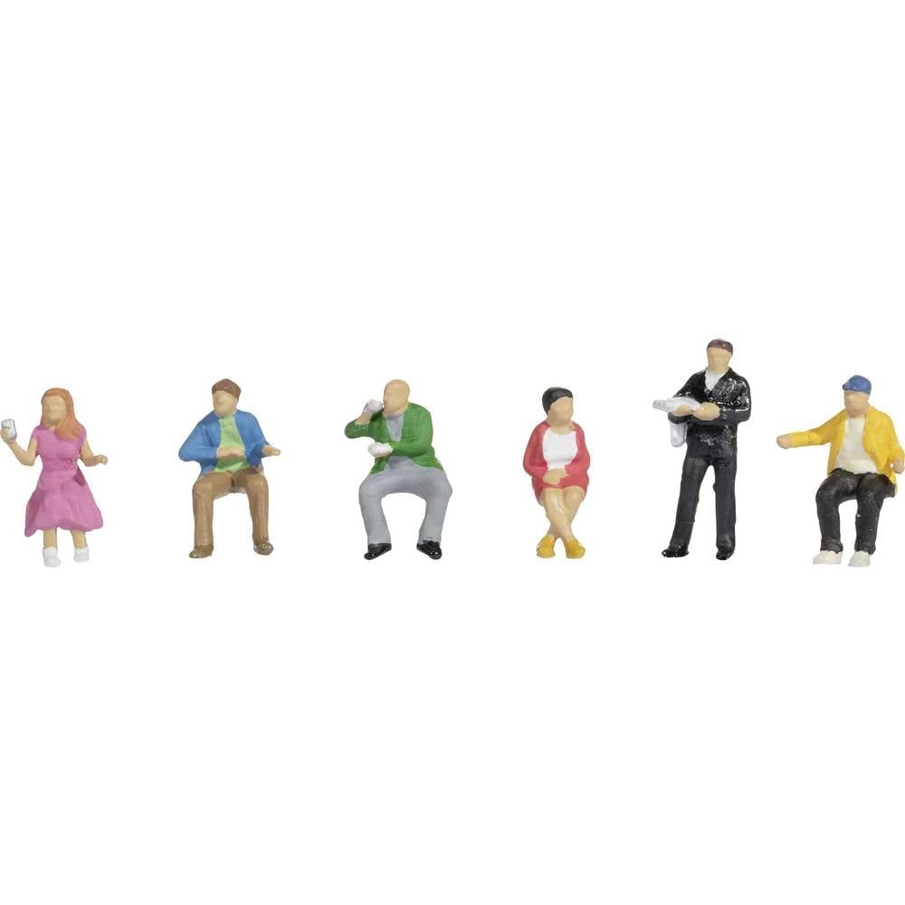 NOCH TT 1:120 TT Figurine Set in Dining Car Models for Vivid Scenes