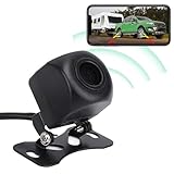 ワイヤレス忠実度電話バックアップカメラ、1080P HDリア/フロントビューカメラ175広角、車、RV、キャンピングカー用ナイトビジョン、IOS電話、、iOSタブレットアプリサポート