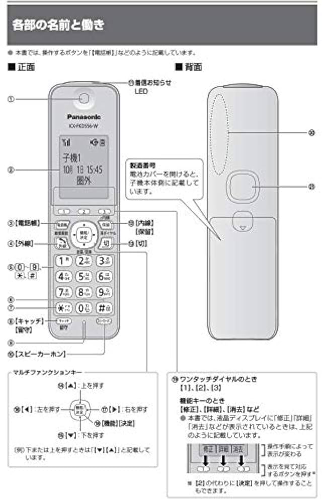 Amazon | パナソニック 増設子機 ホワイト KX-FKD556-W