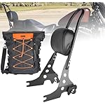Goldfire-Motorcycle-Sissy-Bar-Detachable-Rear-Upright-Backrest-WCushion-Pad-Expandable-Motorcycle-Tail-Bag-Travel-Luggage-Sissy-Bar-Bag-For-Harley-Sportster-XL-883-1200-2004-Up