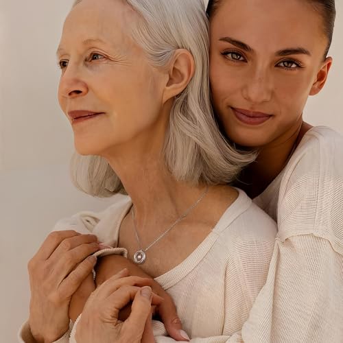 Krfy Birthday Gifts for Women Unique - 925 Sterling Silver Necklace with Pearl 30th 40th 50th 60th 70th 80th 90th Birthday Present for Mom Turning 30 40 50 60 70 80 90 Years Old Birthday Card for Her3