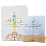 Aura Chakra Affirmations & Ritual Deck: 57 Daily Mindfulness & Meditation Activity Cards | Balance Mind, Body & Spirit | Wellness Self-Care Gift for Women - Stand and Pouch