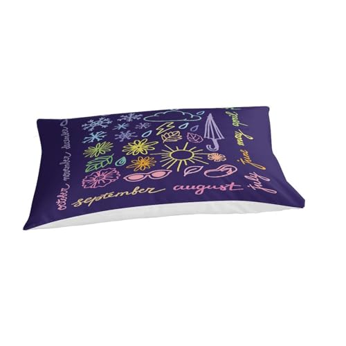 Housse de couette microfibre à fermeture éclair lit simple néon - 6