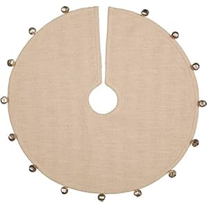 Sleigh Bells Ring Ticking Stripe Mini Tree Skirt, 21" Round, Farmhouse Christmas Red & Cream w/Bells, Christmas, Country Holiday Décor Sleigh Bells Ring Ticking Stripe Mini Tree Skirt 21 Round Farmhouse Christmas Red Cream wBells Christmas Country Holiday Decor