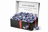 Dark Chocolate Lind.tTruffles In Gift Box - Premium Dark Chocolate Truffles, Candy - 60 Count in a Gift Box