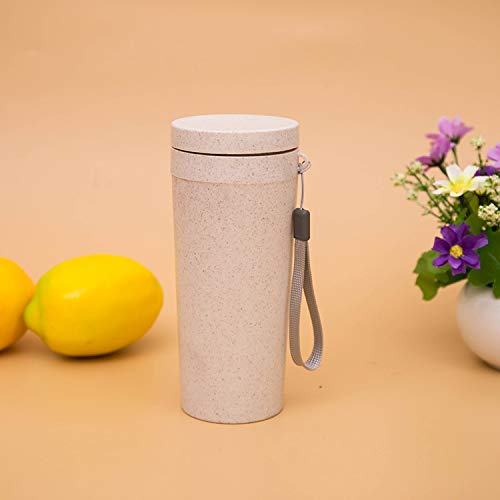 Meilen life Taza Termo Portátil 17cm de Altura 350ml Beige