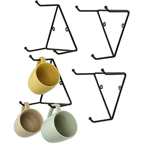 MyGift Triangular Mug Holder Set of 4 Cover