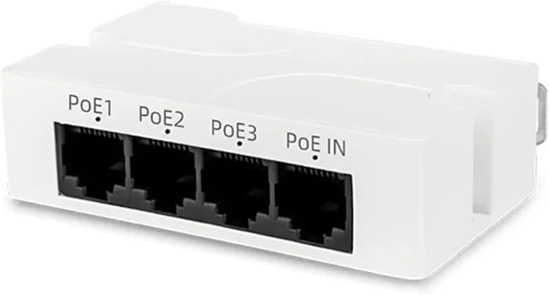 1-Input 3-Output PoE Extender 4-Port 100/1000M Network Switch Repeater(100Mbps)