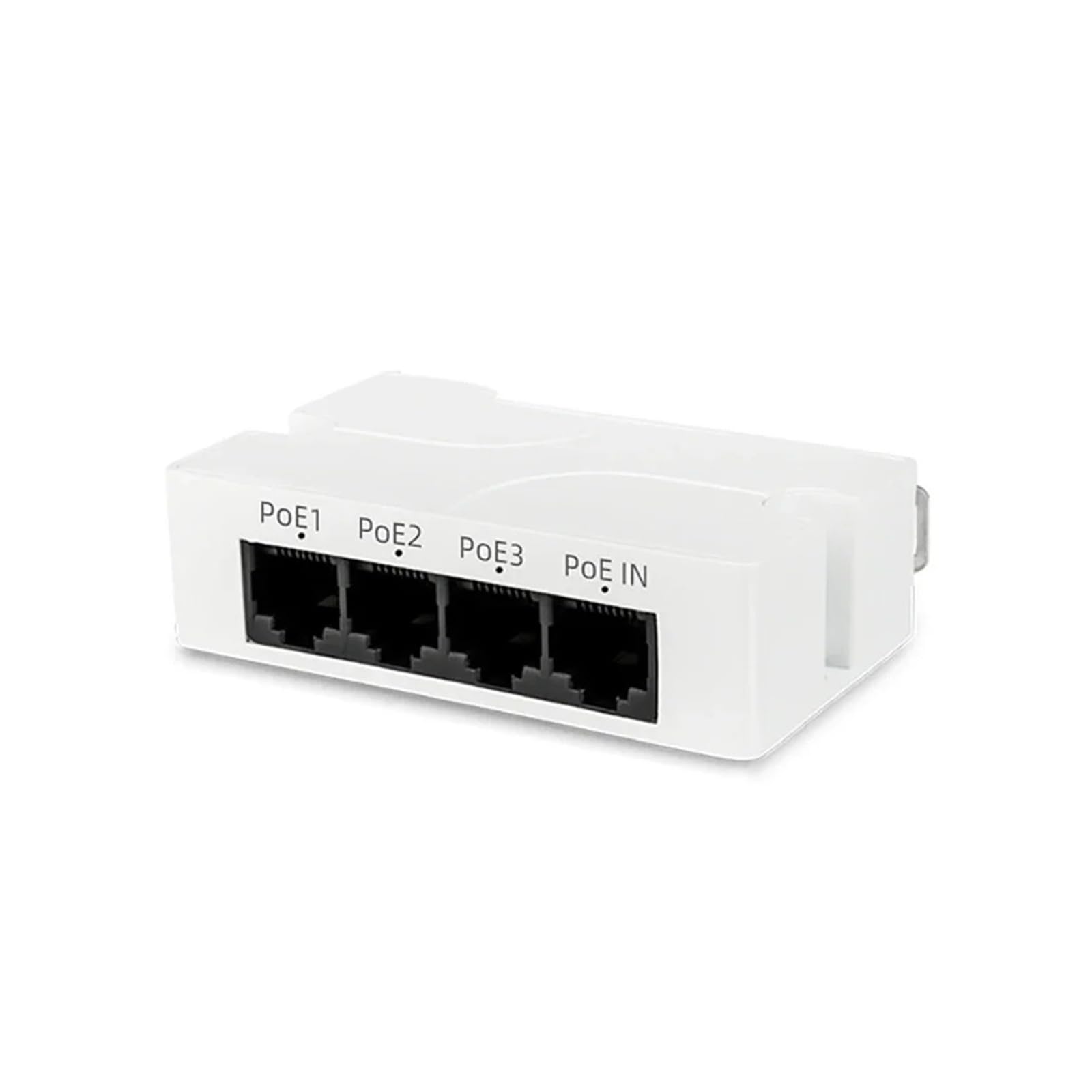 Extensor PoE con velocidad Gigabit de 1000M para conectar tres cámaras con un solo cable 3