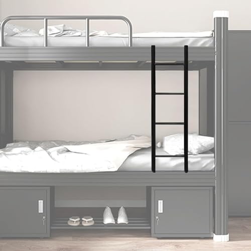 Escalera negra para cama elevada: el accesorio ideal para el loft de tu apartamento moderno 2