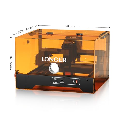 LONGER Ray5 miniS 2.5W Laser Engraver, 12000mm/min High-Speed Laser Engraving Machine, 0.01mm Precision, 130×140mm Work Area, Beginner-Friendly DIY Engraver for Wood, Acrylic, Leather by Longer - Used condition - Image 7