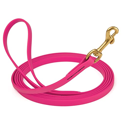 Viper K9 Biothane Working Dog Leash Waterproof Lead for Tracking Training Schutzhund Dog Sport and Search - Odor-Proof Long Line with Solid Brass Snap for Puppy Medium and Large - Water Friendly
