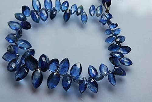Kyanite naturelle facettée 14-6mm pour remplacer les fausses pierres par de vraies briolettes