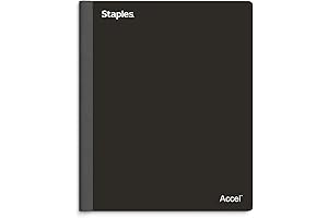 STAPLES Premium 3-Subject College Ruled Notebook: Your Go-To for Note-Taking Excellence