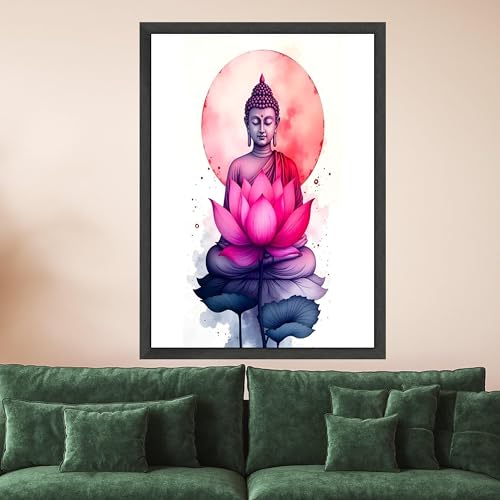Peinture de Bouddha paisible pour retrouver la sérénité