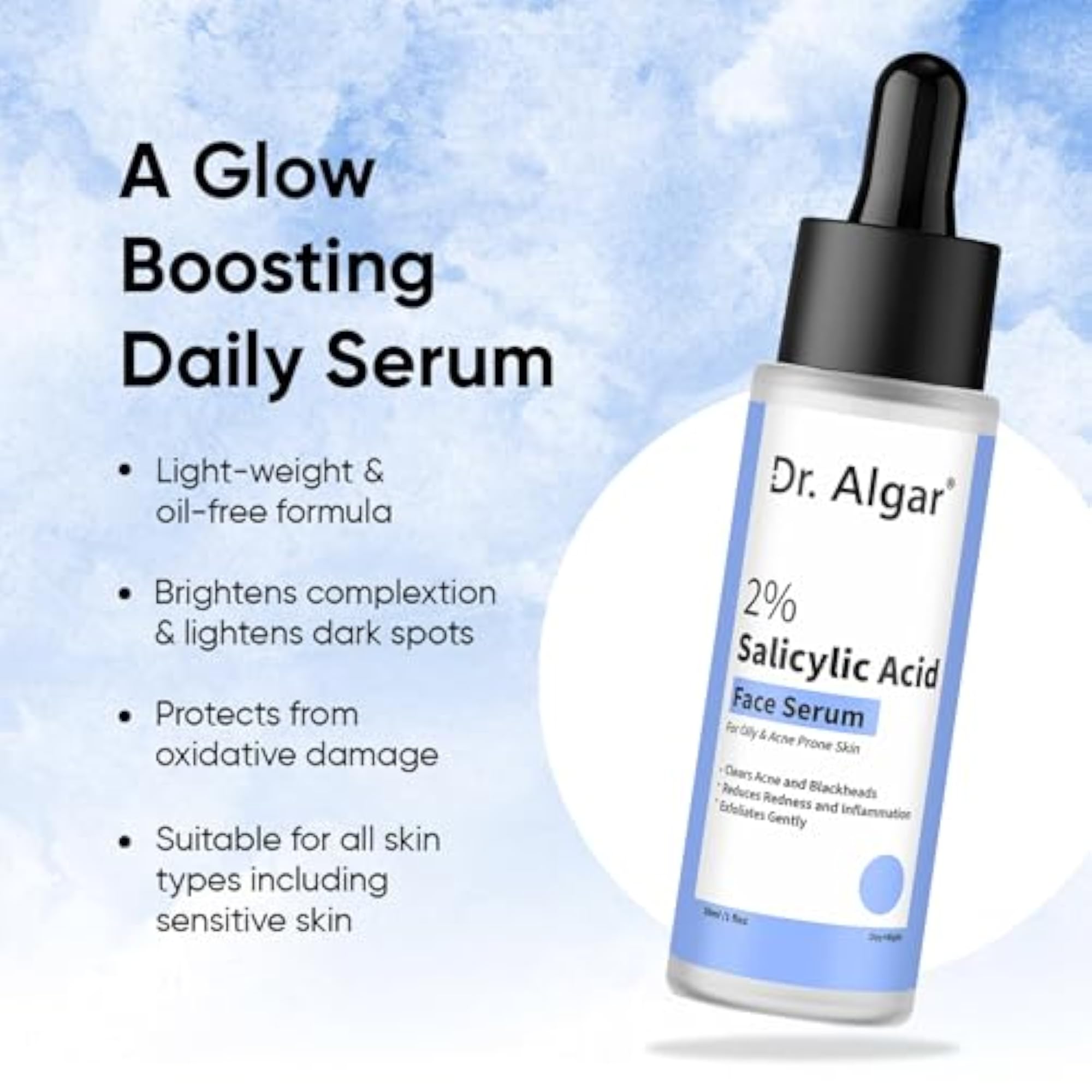 Foot Roll-On + Salicylic Face Serum Dual Care Combo
