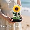 SOLUNOX Preserved Sunflowers in Glass Dome – Eternal Real Flowers That Last 5 Years, Forever Flowers Gift for Women, Wife, Girlfriend, Graduation, Birthday, Anniversary #2