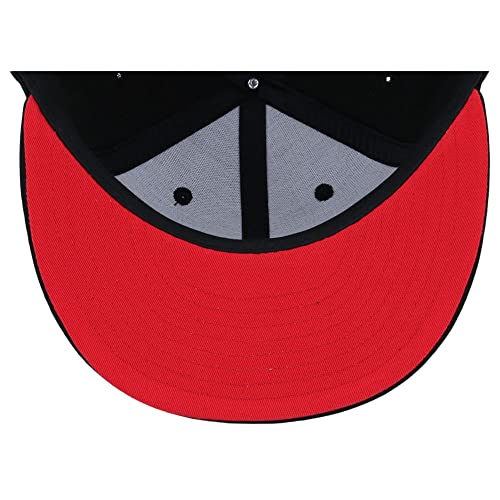 Image of Lids Blank Premium Full Court w /Colored Under Visor Fitted Cap