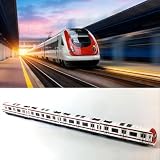GREATRICH Pociąg z magnesem ze stopu dla dzieci w wieku 3+lat, model zredukowany 1/64 z 4 wagonami, zabawka pociąg dla dzieci 3 lata, czerwono-białe pociągi dużych prędkości, prezent urodzinowy