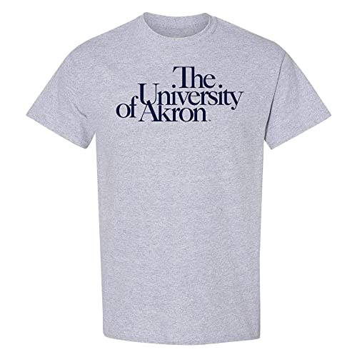UGP Campus Apparel AS1121 - Akron Zips Institutional Logo T Shirt - X-Large - Sport Grey