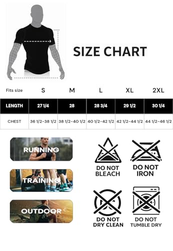 DEVOPS 3 Pack Men's Compression Shirts Sleeveless Workout Tank Top Baselayer for Gym Training, Running, Moisture Wicking