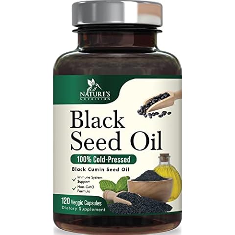 Nature's Nutrition Black Seed Oil Capsules 1000mg Cover