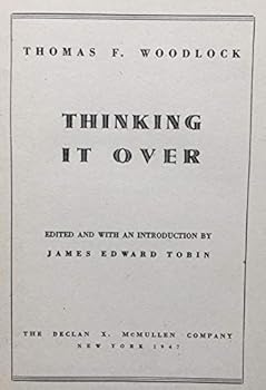 Hardcover Thinking it over, Book
