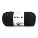 Bernat Satin Solid Yarn, Ebony, Single Ball