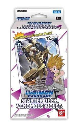 2021 Digimon English TCG Starter Deck: Venomous Violet - per Deck of 54 Cards 2021 Digimon English TCG Starter Deck: Venomous Violet - per Deck of 54 Cards