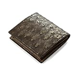 OSTLG1140 ボックス型 コインケース 小銭入れ オーストリッチ 駝鳥革 ラグジュアリー (チョコ)