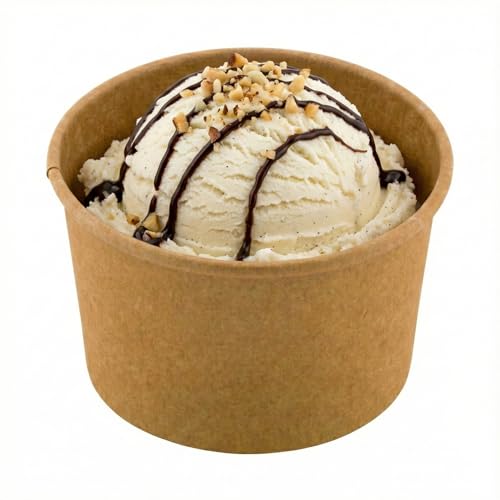 Image of Restaurantware Kraft 50 Count To Go Cup Disposable 3 x 3 x 1.8 Inches Paper Mini Cup Grease-Resistant Cup Recyclable Durable Design