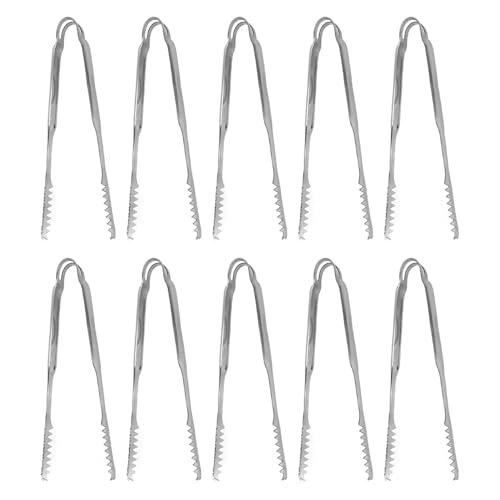 10 Stück Eiszange, Lebensmittelzange, Edelstahl, Leicht zu Reinigen, Starker Griff, Vielseitig Einsetzbar für Party, Küche, Grill, BBQ, Bar, Außergewöhnliche Haltbarkeit (19,4 cm) 7 10 Stück Eiszange, Lebensmittelzange, Edelstahl, Leicht zu Reinigen, Starker Griff, Vielseitig Einsetzbar für Party, Küche, Grill, BBQ, Bar, Außergewöhnliche Haltbarkeit (19,4 cm)