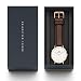 Daniel Wellington Classic Bristol, Reloj Marrón/Oro Rosado, 40mm, Cuero, para Hombre