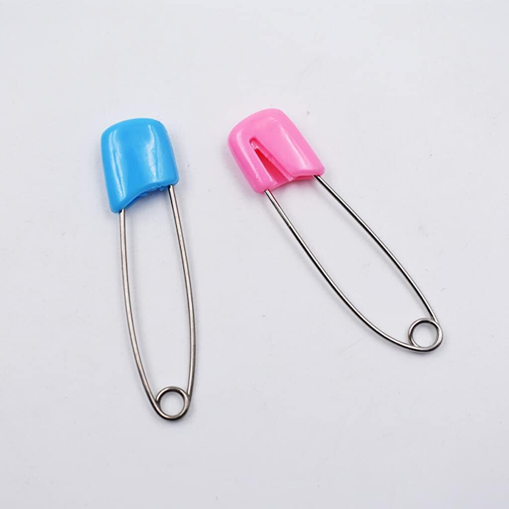 Generic Baby Safety Pins Reusable Plastic Head Nappy Pins Colored Cloth Diaper Pins Safety Locking Pins 15 Pieces Nice Design image 3
