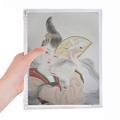 Journal rechargeable cahier à feuilles reliées peinture éventail