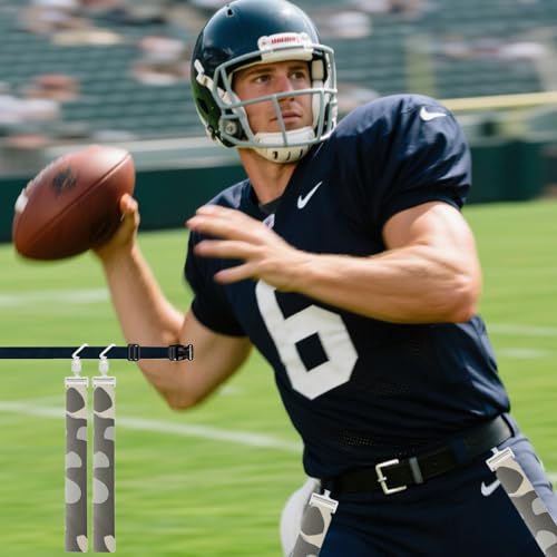Football Flag Rugby Tag Belt - Professional Detachable Adjustable Belt, Essential Players Accessories for Outdoor Training & Match Games
