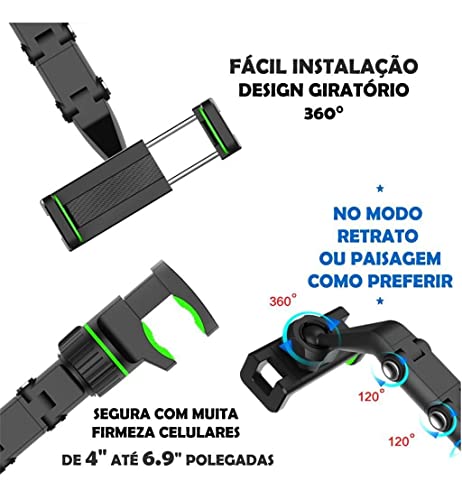 Suporte Veicular Celular Retrovisor Universal Carro 360º